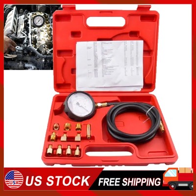 500PSI Engine Oil Pressure Test Tester Car Garage Tool Low Oil Warning Devices