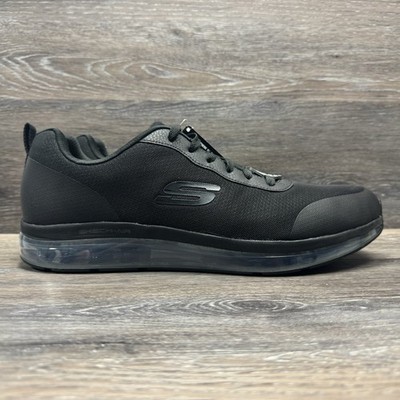 Skechers Work Shoes Men Size 14 Work Slip Resistant Skech AIR Chamness SR Black