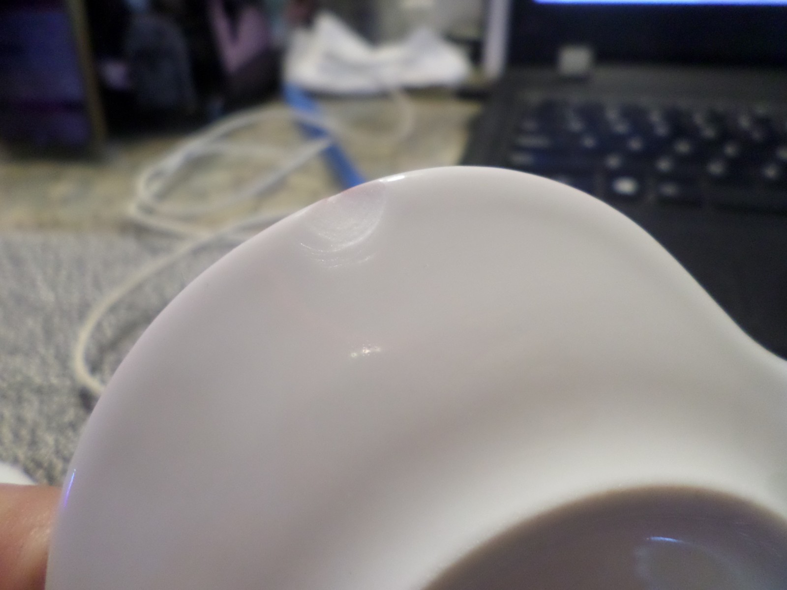 (2) Philippe Deshoulieres Limoges France Heart Saucer Pink READ