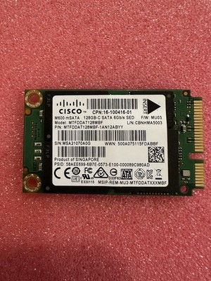 Micron MTFDDAT128MBF M600 mSATA 128GB SATA 6Gb/s Solid State Drive SSD