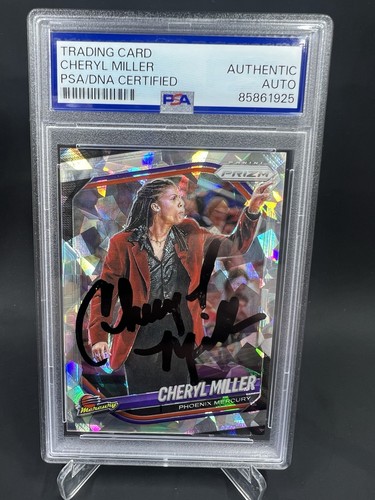 Cheryl Miller Signed 2025 Panini Prizm Ice IP Auto PSA/DNA Phoenix Mercury WNBA