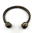 Rare 1800's Antique African Niger Baoulé Dogon Bronze Manilla Currency Bracelet