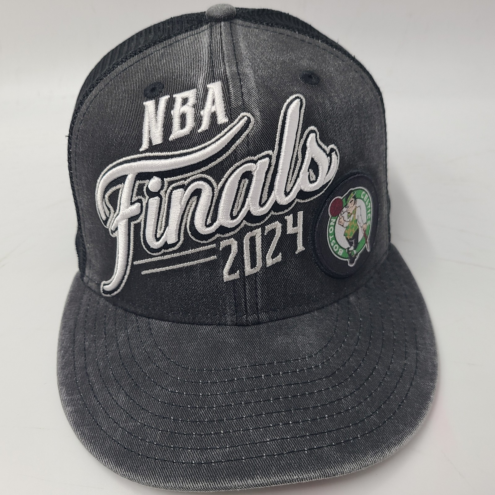 Boston Celtics Hat Snapback New Era 9Fifty Black NBA Finals 2024 Mesh Basketball
