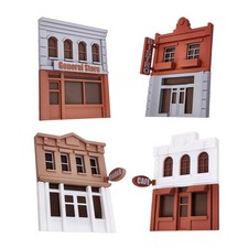 Outland Models Miniatures Classic Shop Set de Fondo (2 Pisos) Escala 1:64 S