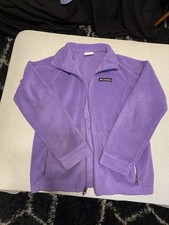 Columbia Girl's Benton Springs Full-Zip Fleece Jacket LB3 Grape Gum Youth Large