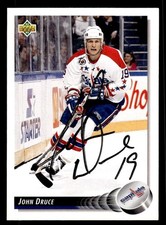 1992 Upper Deck Hockey #205 John Druce Signed Autograph (no COA)