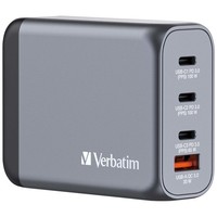 Verbatim Netzteil - Gan - 100 Watt - 5 A - Pd 3.0, Pd/Pps, Qc 3.0 - 4 Ausgabeans