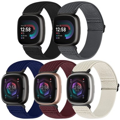 Compatible with Fitbit Versa 4/Versa 3/Sense 2/Sense Band Women Men, 5 Pack E...