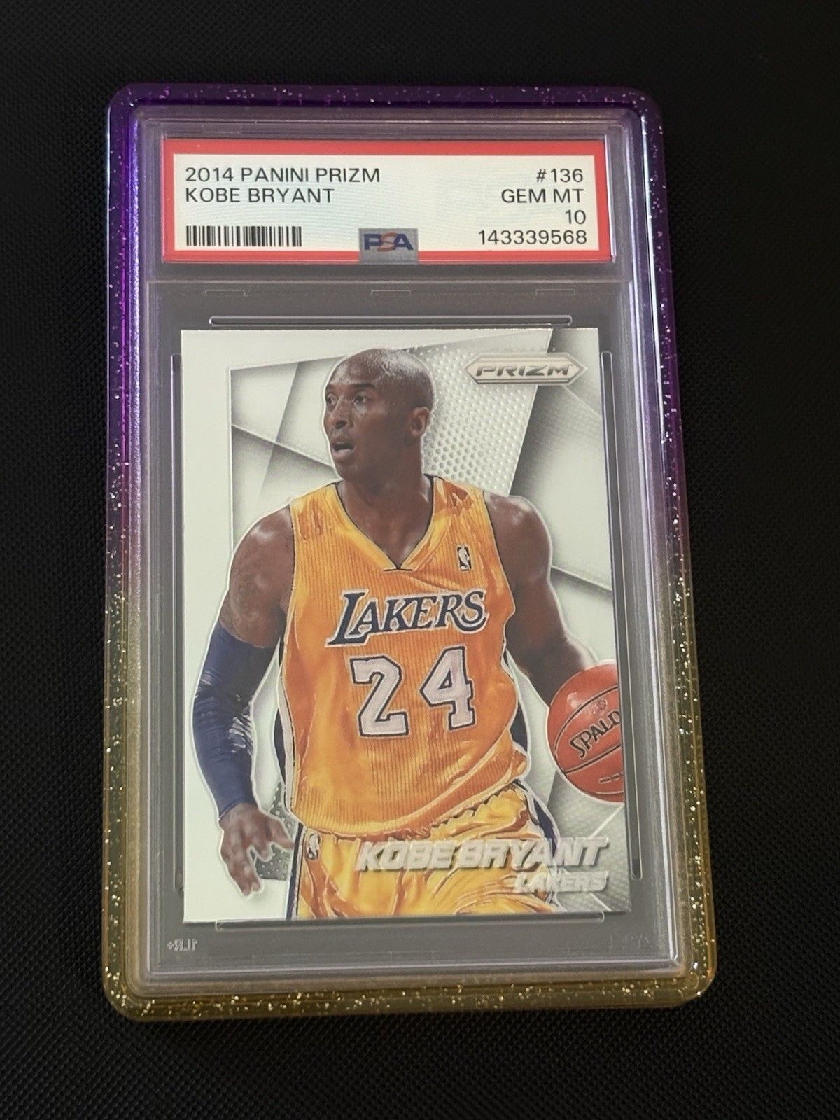 2014 Panini Prism Kobe Bryant Card Number 136 Gem Mint PSA 10 ￼