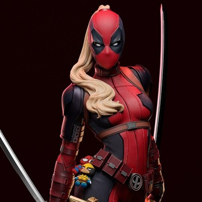 Lady Deadpool Deadpool | Garage Bausatz DIY Figur Statue BEMALT 3D Modell