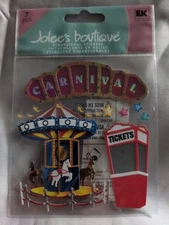 Jolee's Boutique Scrapbook Stickers Rare Carnival Merry Go  Round