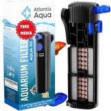 20 Gallon Fish Tank Filter up to 55 Gallons  Quiet Fish Tank Filter  Crysta...