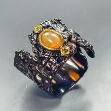 Vintage Natural Opal Ring 925 Sterling Silver Size 7 /R459410