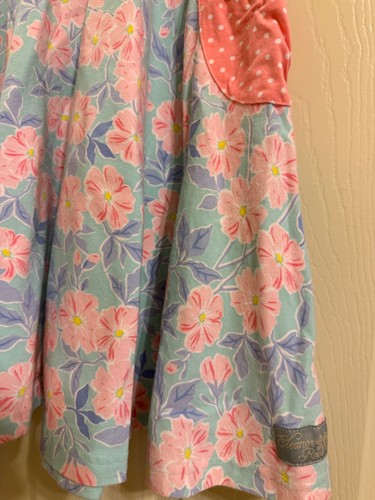 Eleanor Rose Hadlee Blue Floral Dress EUC Girls Size 8/10 - Picture 3 of 3