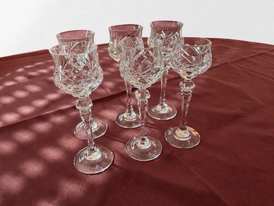 6 WMF Cristal Cabinet Likörgläser Sherrygläser Bleikristall Vitrinenstücke TOP
