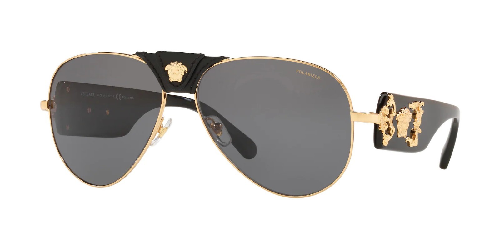 VERSACE MOD.2150Q 1002/71 LIMITED EDITION MEDUSA AVIATOR AUTHENTIC ITALY VE2150Q