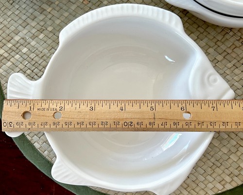 Pfaltzgraff VTG Fish Shaped Chowder Bowls SET OF 4 Cape Cod 8” *READ - Picture 8 of 12