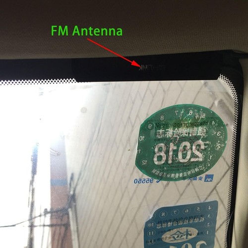 AM FM Ukryta antena przedniej szyby Pojazd Radio samochodowe Ukryta samochodowa antena radiowa - Zdjęcie 8 z 9
