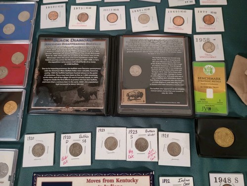 Huge Coin & Currency Collection Lot .Gold, Silver,Barber, Errors,,OBW Rolls - Picture 16 of 24