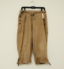 Vintage WWII Era Men's French Military Khaki Cotton TrousersPants Size 32