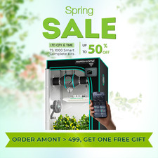 Mars Hydro Smart Growbox Komplettset LED TS1000+80X80CM GrowZelt+Clip on fan