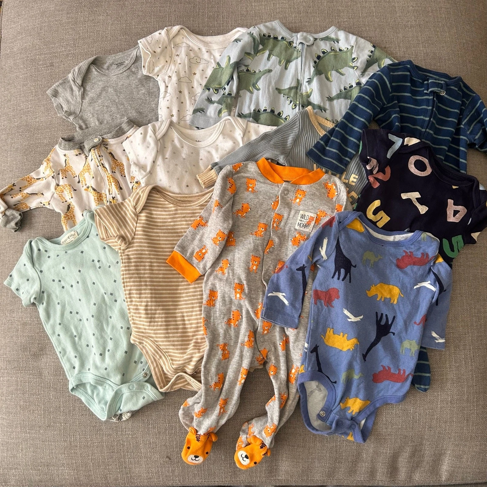 Lot of Baby Boy Clothes 3-6mo Gerbers Burts Bees Carters Old Navy 12 Pieces
Opens in a new window or
