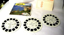 Viewmaster GAF 3 Reel Set NICE France Excellent C185 with Sleeve