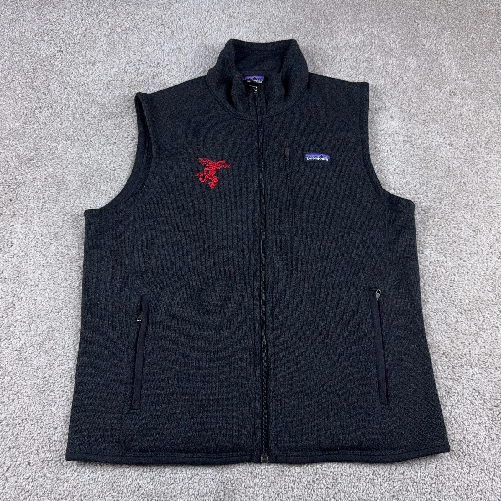 Patagonia Vest Mens Large Black Better Sweater Fleece Hiking Outdoors Full ZIp
