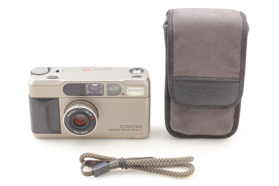 [ Near MINT ] Contax T2D Titan Silver Point & Shoot 35mm Film Camera From JAPAN - Image 2 of 4