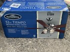 Harbor Breeze 52 Inch Tiempo Brushed Nickel Ceiling Fan Item # 97084 New