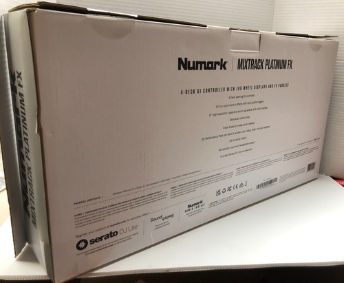 Numark Mixtrack Platinum FX 4-Deck DJ CONTROLLER W/JOG WHEEL DISP AND FX PADDLES - Picture 8 of 9