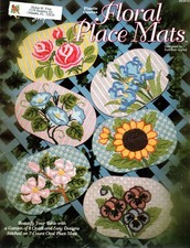 Needlecraft Shop 943410 FLORAL PLACE MATS Plastic Canvas Pattern Leaflet