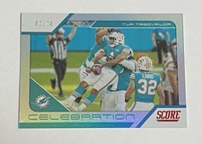 2021 Score Tua Tagavailoa Celebration Silver Zone #/20 SSP Rare! Dolphins
