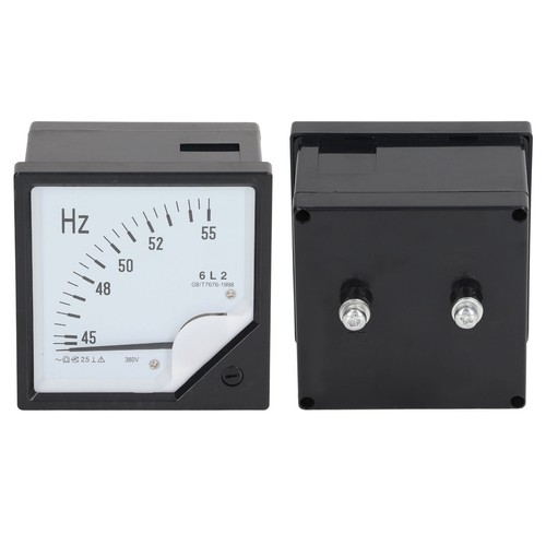 Square Panel Frequency Meter AC 380V Pointer Type High Accuracy 45-55Hz - Picture 11 of 12