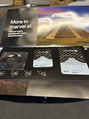 2025 UNITED AIRLINES GLOBAL SERVICES CARBON FIBER LUGGAGE TAG SET OF 2 Mexico 