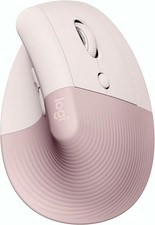 Logitech Lift Vertical Ergonomic Wireless Mouse Bluetooth Logi Bolt Rose PC Mac