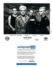 Hate Dept. Signed Autographed 8x10 Photo Punk Band ACOA
