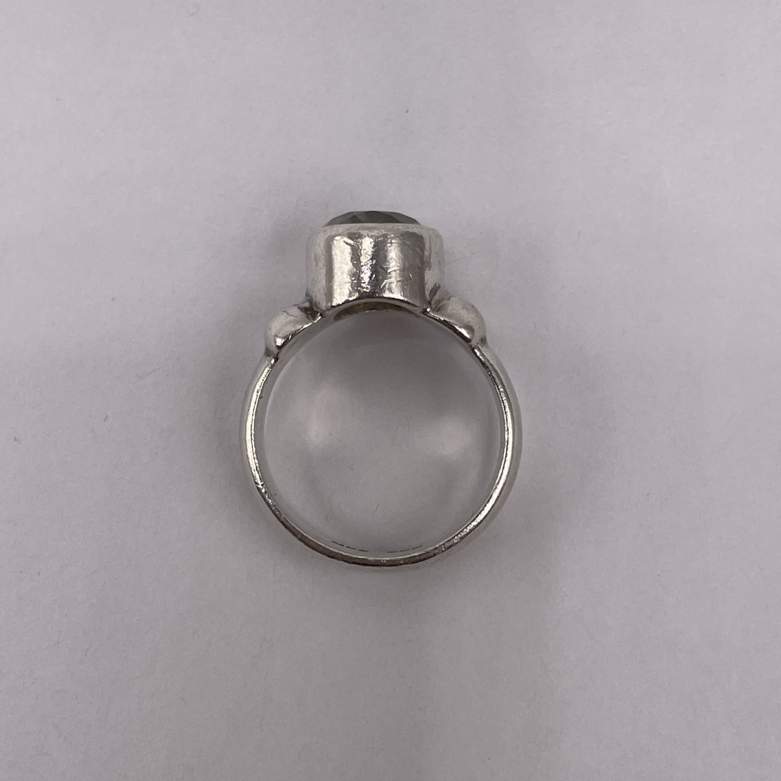 Sterling Silver Green Amethyst Solitaire Ring 7.9… - image 7