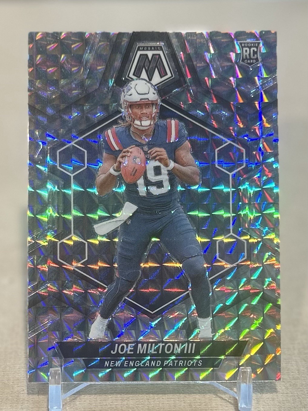 2024 Panini Mosaic - Rookies Silver Prizm #397 Joe Milton III (RC)