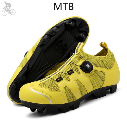 Mountain Bike Shoes Outdoor Sneakers Men Women Racing Riding Flat Cleast Shoes - Picture 19 of 32
