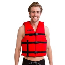 Jobe giubbotto salvagente unisex rosso moto d'acqua canoa sci nautico