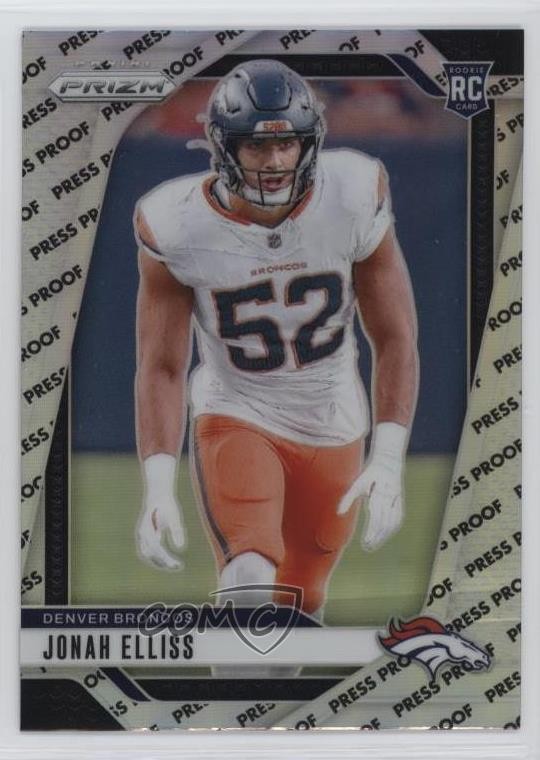 2024 Panini Prizm Rookies Press Proof Prizm Jonah Elliss #356 Rookie RC 5z0