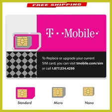 Prepaid/Postpaid Triple-Cut SIM Card Duo – Universal Size for 3G/4G Devices