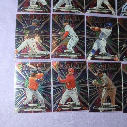 2022 Prizm Baseball FEARLESS Base Insert complete set of 20 cards - Picture 6 of 14