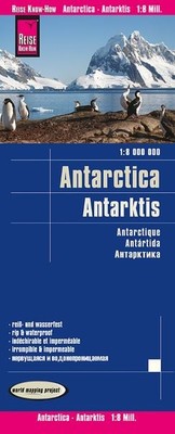 Reise Know-How Landkarte Antarktis / Antarctica (1:8.000.000) reiß- und wasse...
