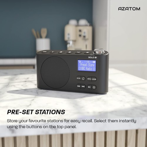 DAB/DAB+ & FM Portable Digital Radio | Bluetooth | Rechargeable Battery | Dual - Picture 3 of 8