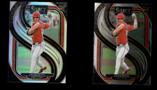 Chase Petty 2025 Panini Select  RC Premier Level Cincinnati Reds  2 Card Lot