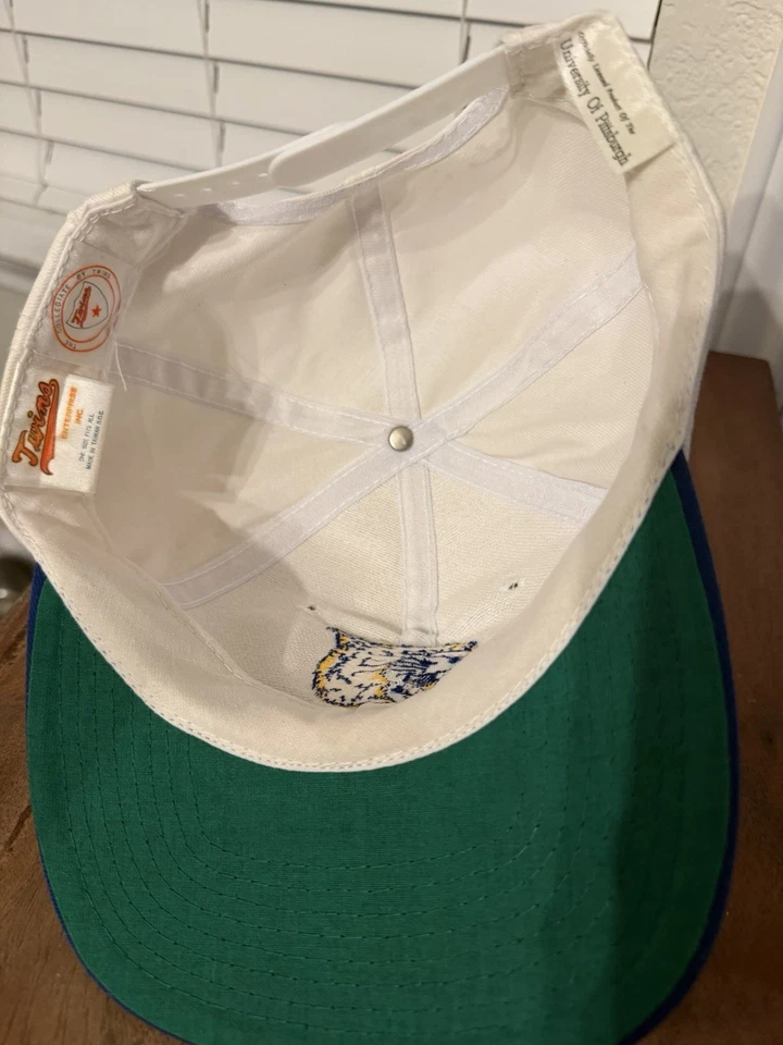 Vintage Pitt Panthers Pittsburgh Retro Logo Twins Brand Snapback Hat CAP - Image 4 of 4