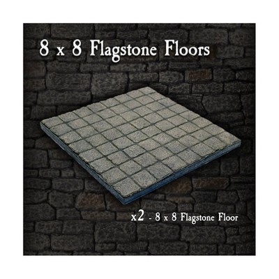 Dwarven Forge Castle Builder 8 x 8 Flagstone Floors NM