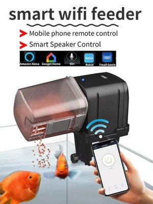 Automatischer Aquarium Fisch Tank Feeder Timing/Wifi Wireless Smartphone App        